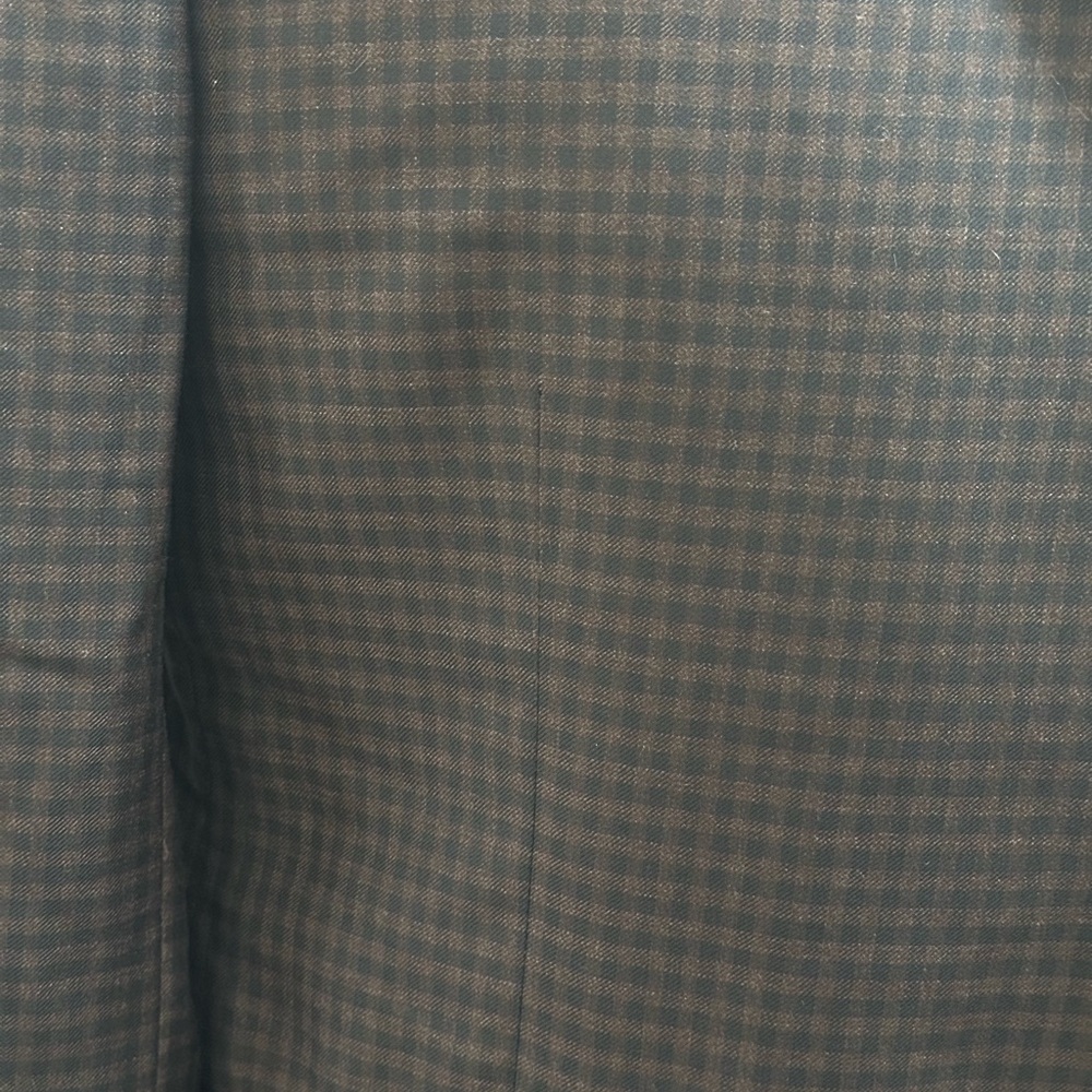 Men's Black & brown custom Checkered Blazer - Picture 2 of 4